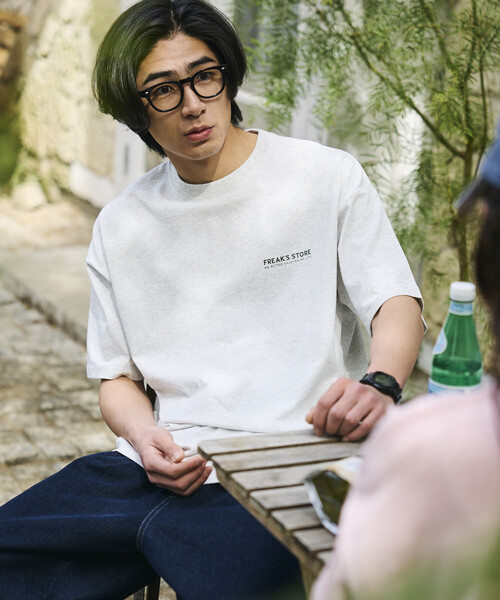 FREAK'S STORE(フリークスストア)の「限定展開 ビッグシルエット レシートモチーフ バックプリント Tシャツ(Tシャツ/カットソー・メンズ・ホワイト/ブラック/アッシュグレー/ピンク・LARGE/MEDIUM/SMALL)」の16枚目の写真