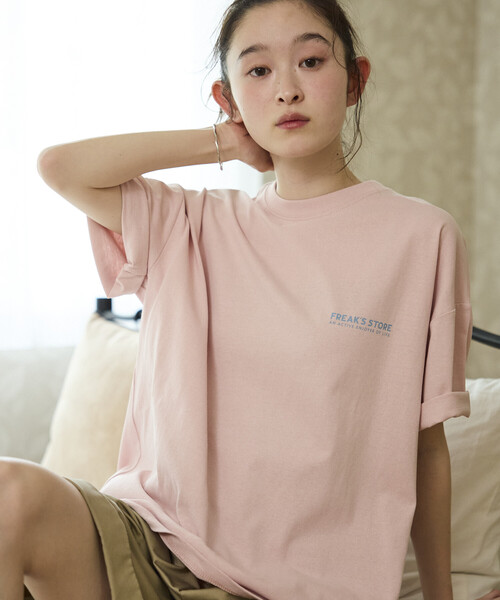 FREAK'S STORE(フリークスストア)の「限定展開 ビッグシルエット レシートモチーフ バックプリント Tシャツ(Tシャツ/カットソー・メンズ・ホワイト/ブラック/アッシュグレー/ピンク・LARGE/MEDIUM/SMALL)」の9枚目の写真