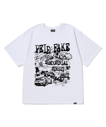 PDインダスト 半袖Tシャツ ホワイト