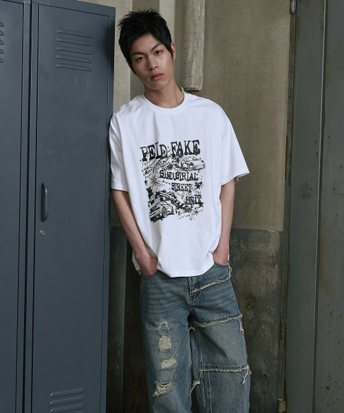 PEID（ペイド）の「PDインダスト 半袖Tシャツ ホワイト（Tシャツ/カットソー・レディース・ホワイト・2/3/4/5/6/1）」の8枚目の写真