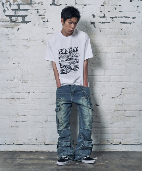 PEID（ペイド）の「PDインダスト 半袖Tシャツ ホワイト（Tシャツ/カットソー・レディース・ホワイト・2/3/4/5/6/1）」の7枚目の写真