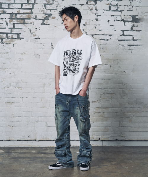 PEID（ペイド）の「PDインダスト 半袖Tシャツ ホワイト（Tシャツ/カットソー・レディース・ホワイト・2/3/4/5/6/1）」の5枚目の写真
