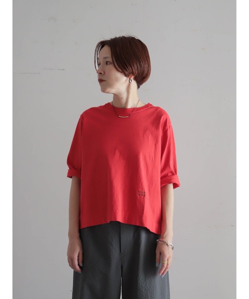 FIL DE FER(フィルデフェール)の「【予約】USA COTTON 6分袖P/O(Tシャツ/カットソー・レディース・ホワイト/ブラウン/レッド・FREE)」の12枚目の写真