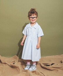 branshes（ブランシェス）の「【aBity select./アビティセレクト】ストライプ半袖シャツワンピース（シャツワンピース）」