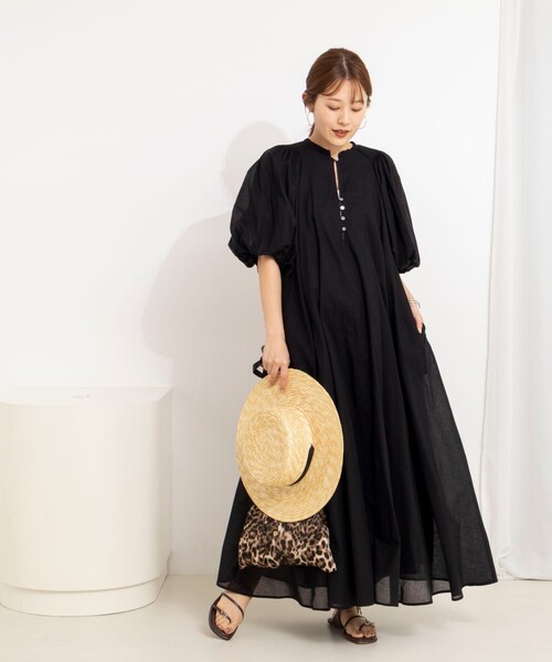 NOLLEY’S(ノーリーズ)の「【一部WEB限定カラーアイテム】ウォッシャブルハンドスモックバルーン袖ワンピース(ワンピース・レディース・レッド/ブラック/ホワイト・38)」の22枚目の写真
