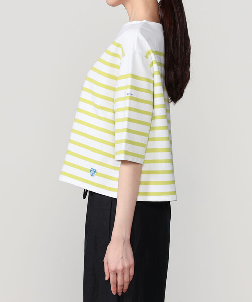 ORCIVAL(オーシバル)の「ORCIVAL | ラッセル ボートネック5分袖Tシャツ WOMEN(Tシャツ/カットソー・レディース・ブルー系その他/ベージュ系その他/グレー系その他/ブルー系その他2/イエロー系その他・1)」の13枚目の写真