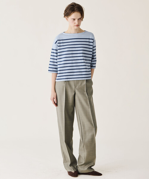 ORCIVAL(オーシバル)の「ORCIVAL | ラッセル ボートネック5分袖Tシャツ WOMEN(Tシャツ/カットソー・レディース・ブルー系その他/ベージュ系その他/グレー系その他/ブルー系その他2/イエロー系その他・1)」の20枚目の写真