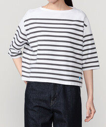 ORCIVAL | ラッセル ボートネック5分袖Tシャツ WOMEN