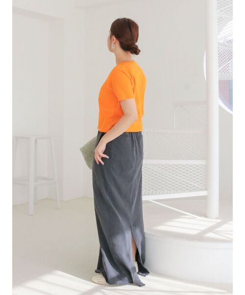 Ungrid(アングリッド)の「カットアイラインスカート(スカート・レディース・アイボリー/チャコールグレー・FREE)」の20枚目の写真