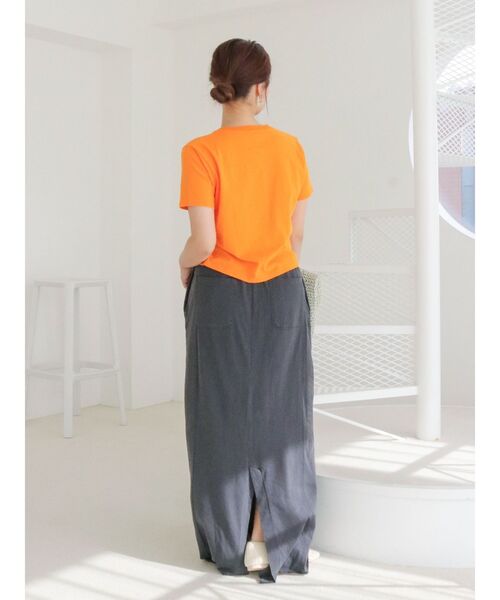 Ungrid(アングリッド)の「カットアイラインスカート(スカート・レディース・アイボリー/チャコールグレー・FREE)」の21枚目の写真