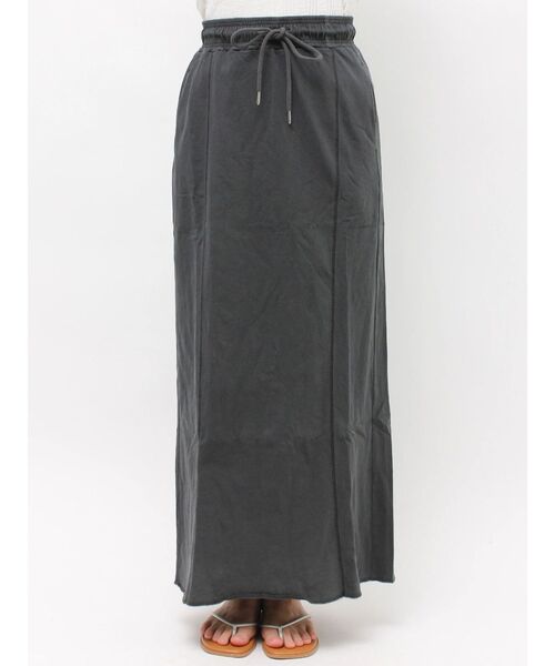 Ungrid(アングリッド)の「カットアイラインスカート(スカート・レディース・アイボリー/チャコールグレー・FREE)」の5枚目の写真