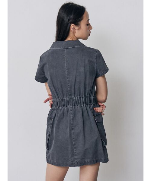 MURUA（ムルーア）の「ウォッシュミニワンピース（ワンピース・レディース・グレー/ブラウン・FREE）」の20枚目の写真