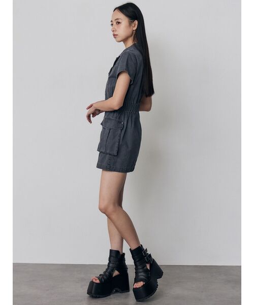 MURUA（ムルーア）の「ウォッシュミニワンピース（ワンピース・レディース・グレー/ブラウン・FREE）」の22枚目の写真