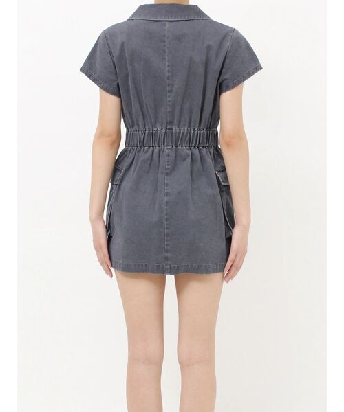 MURUA（ムルーア）の「ウォッシュミニワンピース（ワンピース・レディース・グレー/ブラウン・FREE）」の8枚目の写真