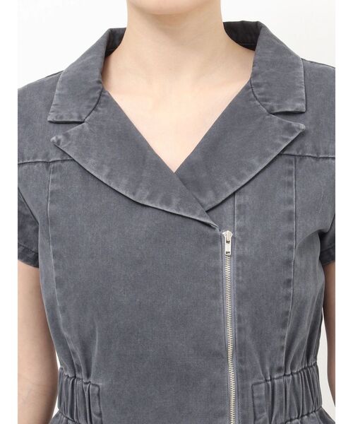 MURUA（ムルーア）の「ウォッシュミニワンピース（ワンピース・レディース・グレー/ブラウン・FREE）」の9枚目の写真