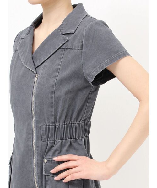 MURUA（ムルーア）の「ウォッシュミニワンピース（ワンピース・レディース・グレー/ブラウン・FREE）」の10枚目の写真