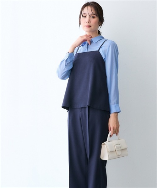 7days Life Styling(セブンデイズライフスタイリング)の「【選べる2タイプ】シアーストライプ長袖シャツ(シャツ/ブラウス・レディース・グレー系2/グレー系1/サックスブルー系1/サックスブルー系2・L/LL/3L/S/M)」の8枚目の写真
