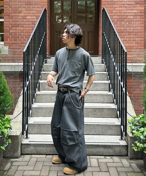 MandO(エムオー)(エムオー)の「【接触冷感】ファンクションカノコヘンリーネックTシャツ(Tシャツ/カットソー・メンズ・ブラック/オフホワイト・LARGE/MEDIUM)」の21枚目の写真