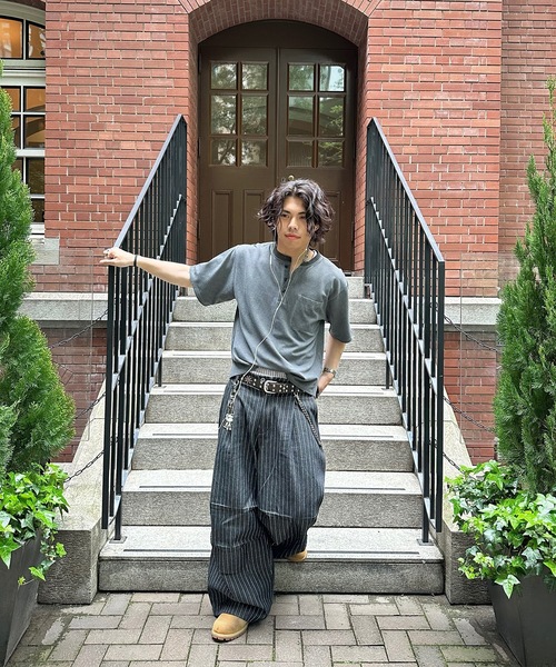 MandO(エムオー)(エムオー)の「【接触冷感】ファンクションカノコヘンリーネックTシャツ(Tシャツ/カットソー・メンズ・ブラック/オフホワイト・LARGE/MEDIUM)」の14枚目の写真
