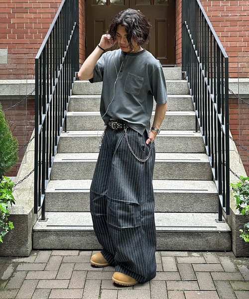 MandO(エムオー)(エムオー)の「【接触冷感】ファンクションカノコヘンリーネックTシャツ(Tシャツ/カットソー・メンズ・ブラック/オフホワイト・LARGE/MEDIUM)」の17枚目の写真
