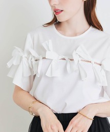 PICCIN | はしごレースリボンプルオーバー(Tシャツ/カットソー)