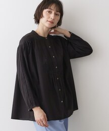 【洗える】インドコットン刺繍ブラウス