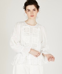crinkle crinkle crinkle | フロントタペストリー 2WAYブラウス WOMEN