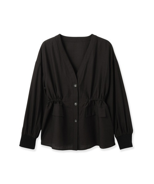 ketty(ケティ)の「セミシアースラブブラウジングシャツ(シャツ/ブラウス・レディース・ブラック/ブラウン・M)」の14枚目の写真
