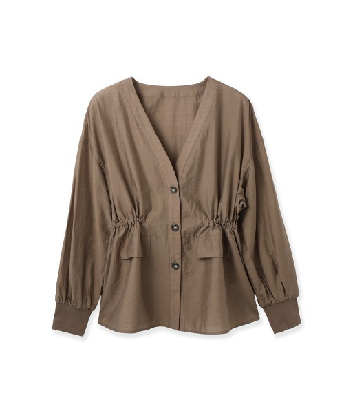 ketty(ケティ)の「セミシアースラブブラウジングシャツ(シャツ/ブラウス・レディース・ブラック/ブラウン・M)」の21枚目の写真