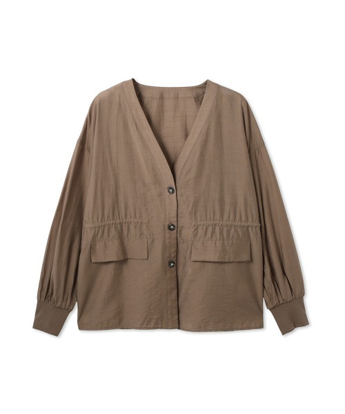 ketty(ケティ)の「セミシアースラブブラウジングシャツ(シャツ/ブラウス・レディース・ブラック/ブラウン・M)」の3枚目の写真