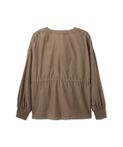 ketty(ケティ)の「セミシアースラブブラウジングシャツ(シャツ/ブラウス・レディース・ブラック/ブラウン・M)」の4枚目の写真