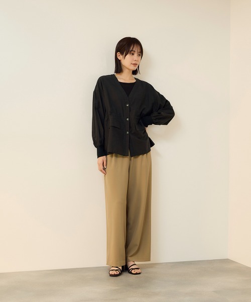 ketty(ケティ)の「セミシアースラブブラウジングシャツ(シャツ/ブラウス・レディース・ブラック/ブラウン・M)」の19枚目の写真