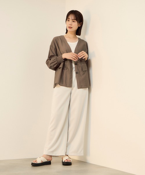 ketty(ケティ)の「セミシアースラブブラウジングシャツ(シャツ/ブラウス・レディース・ブラック/ブラウン・M)」の12枚目の写真