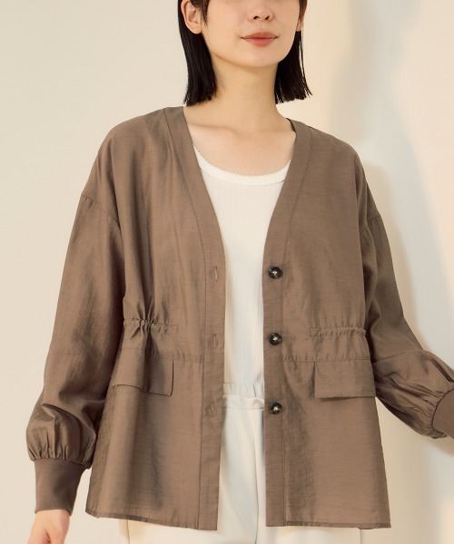 ketty(ケティ)の「セミシアースラブブラウジングシャツ(シャツ/ブラウス・レディース・ブラック/ブラウン・M)」の11枚目の写真