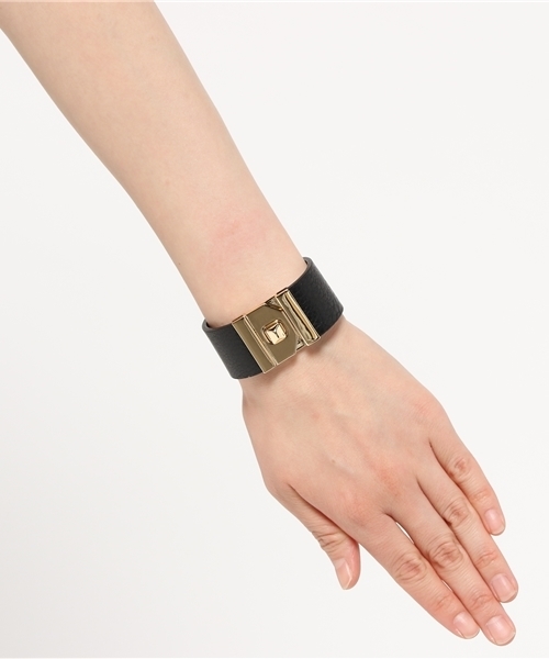 titivate（ティティベイト）の「ﾚｻﾞｰﾊﾞﾝｸﾞﾙ（バングル/リストバンド・レディース・ネイビー/ブラック/キャメル/グレー・FREE）」の7枚目の写真