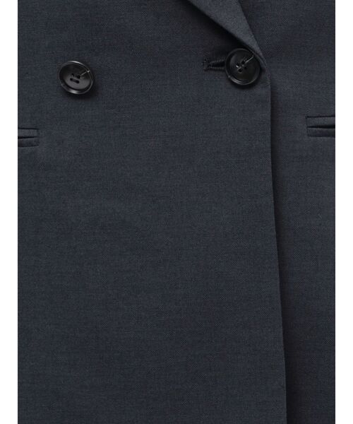 TONAL(トーナル)の「フェイクリネンダブルジャケット(テーラードジャケット・レディース・ネイビー/グレー/ベージュ・MEDIUM/SMALL)」の5枚目の写真