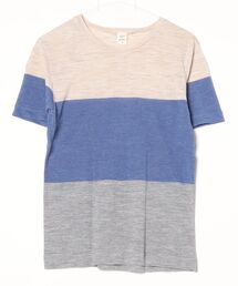 quadro（クオドロ）の「ボーダー柄半袖Tシャツ（Tシャツ/カットソー）」