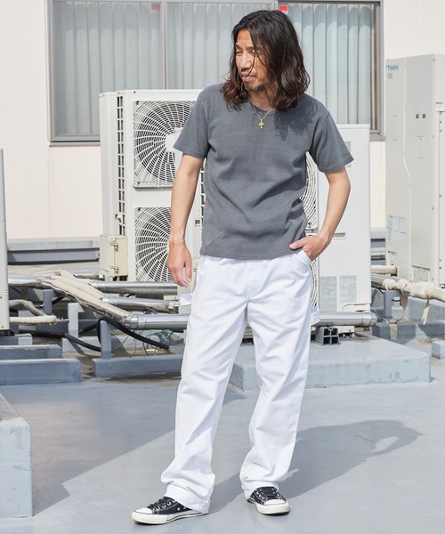 ROOPTOKYO(ループトウキョウ)の「ピグメント加工テレコジャストフィットVネックTシャツ 半袖秋 秋服 2026年秋冬(Tシャツ/カットソー・メンズ・ブラック/カーキ・S/M/L)」の17枚目の写真
