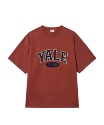 ツートンアーチ半袖Tシャツ_コーラル