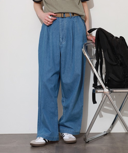 SO（エスオー）の「パンツ（デニムパンツ・レディース・ライトインディゴブルー・FREE）」の14枚目の写真