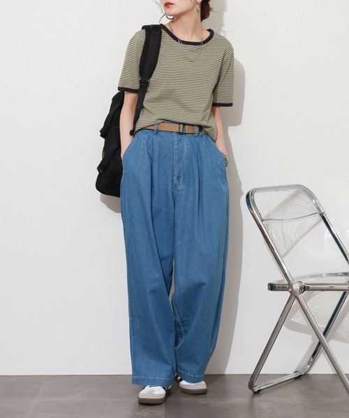 SO（エスオー）の「パンツ（デニムパンツ・レディース・ライトインディゴブルー・FREE）」の11枚目の写真