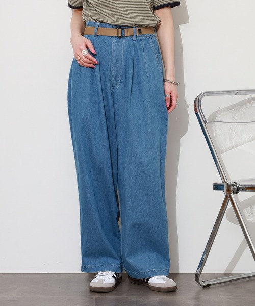 SO（エスオー）の「パンツ（デニムパンツ・レディース・ライトインディゴブルー・FREE）」の10枚目の写真