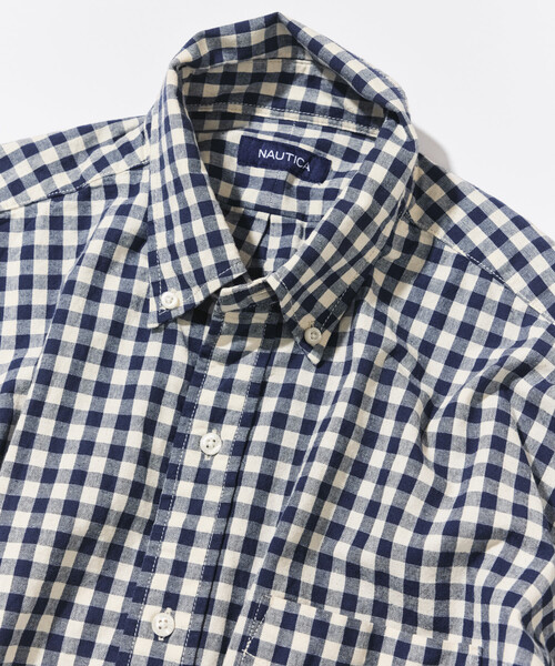 NAUTICA(ノーティカ)の「NAUTICA/ノーティカ ブリーチギンガム ショートスリーブ シャツ(シャツ/ブラウス・メンズ・レッド/ネイビー/ブラック・X-LARGE/MEDIUM/LARGE)」の8枚目の写真