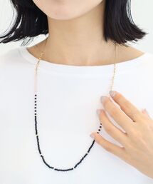 Green　Parks（グリーンパークス）の「配色ビーズスライドネックレス（ネックレス）」