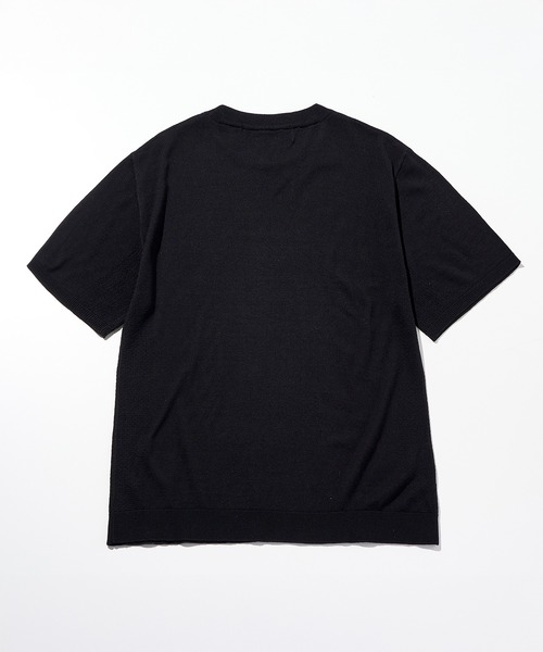 AKM Contemporary(エイケイエムコンテンポラリー)の「【WEB・直営店限定】AKM Contemporary(エイケイエムコンテンポラリー)シルクブレンドクルーネック半袖サマーニット(ニット/セーター・メンズ・ブラック/ミント/ブラウン/オフホワイト・L/M/S/XL)」の6枚目の写真