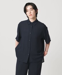 <MARW UNITED ARROWS>シフォン 5分袖 シャツ