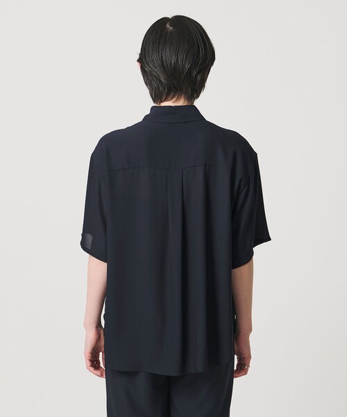 MARW UNITED ARROWS(マルゥ ユナイテッドアローズ)の「<MARW UNITED ARROWS>シフォン 5分袖 シャツ(シャツ/ブラウス・レディース・ブラック/ネイビー/ロイヤルブルー・FREE)」の8枚目の写真