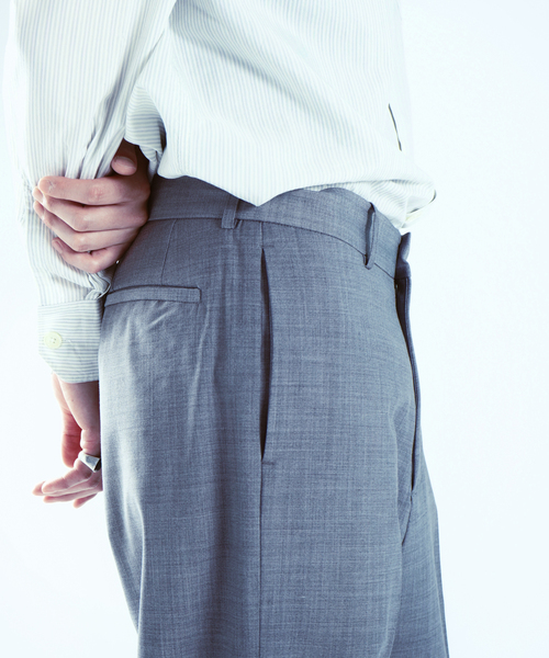 via___(ヴァイア)の「【VIA / ヴァイア】LOOSE STRAIGHT TROUSERS(スラックス・メンズ・ベージュ/グレー/ネイビー・1/2)」の21枚目の写真