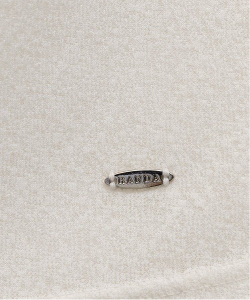 RANDA(ランダ)の「クロスオフショルダーシアーニットトップス(Tシャツ/カットソー・レディース・ピンク・FREE)」の18枚目の写真