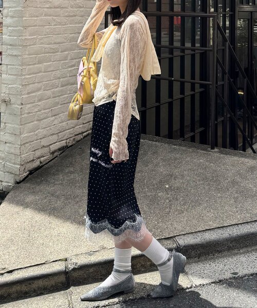 CIAOPANIC(チャオパニック)の「BIGリボンレースフードトップス(シャツ/ブラウス・レディース・アイボリー/オフホワイト/ピンク・ONE SIZE)」の17枚目の写真